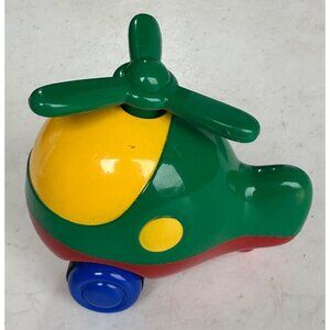 Viking Toys VINTAGE Mini Chubbies Toddler Kids Helicopter Toy 3" Tall